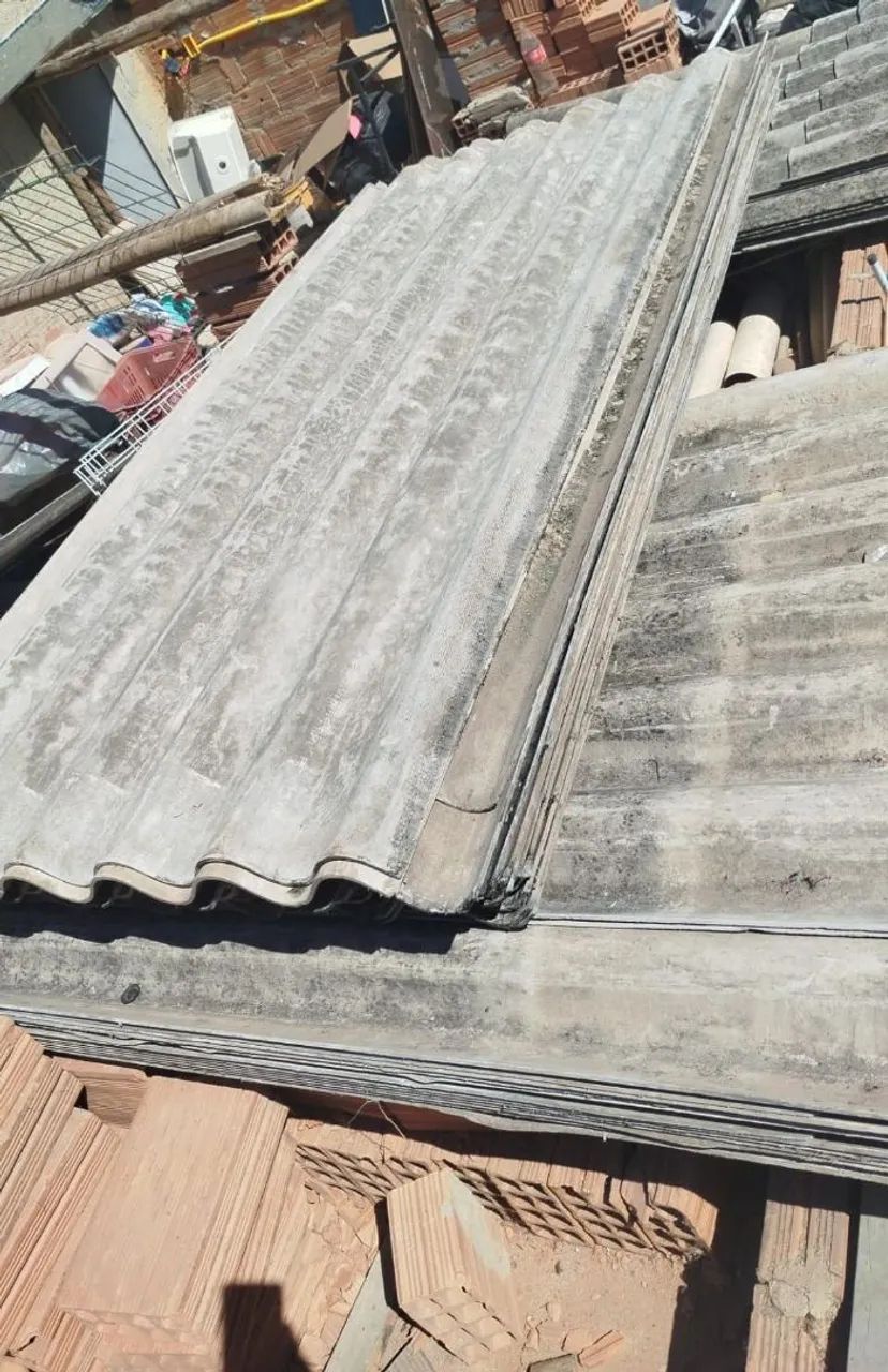 Semi-new asbestos roof tile