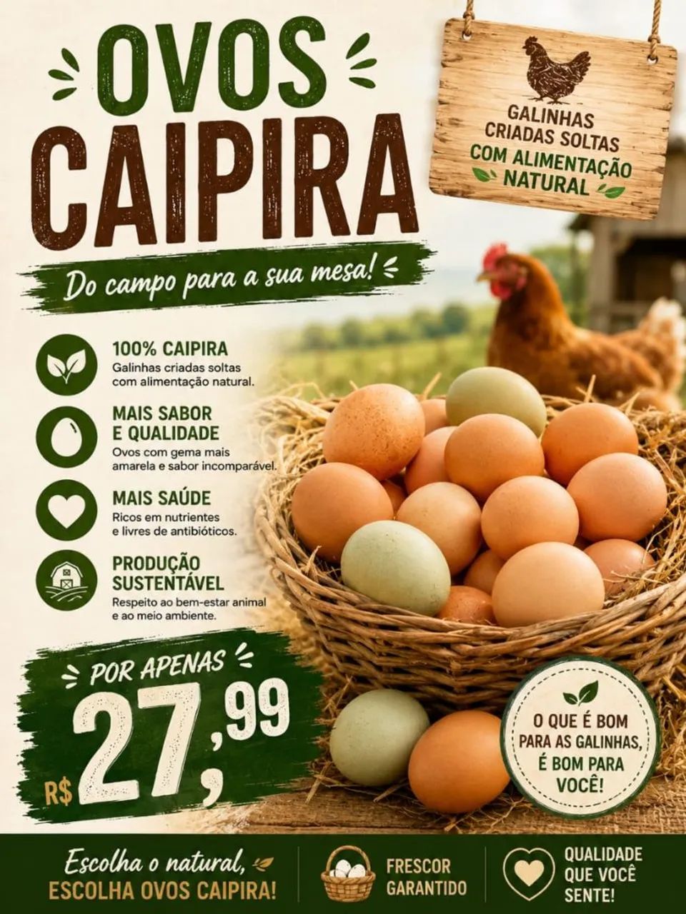 Ovos Caipira 