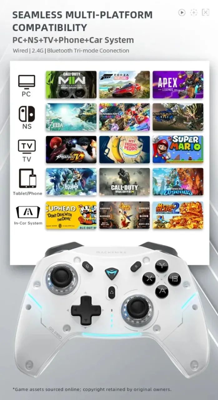 Controle Machenike G5 Pro Max SE Hall Effect RGB com Dock Sem Fio PC Switch Android iOS - Foto 2
