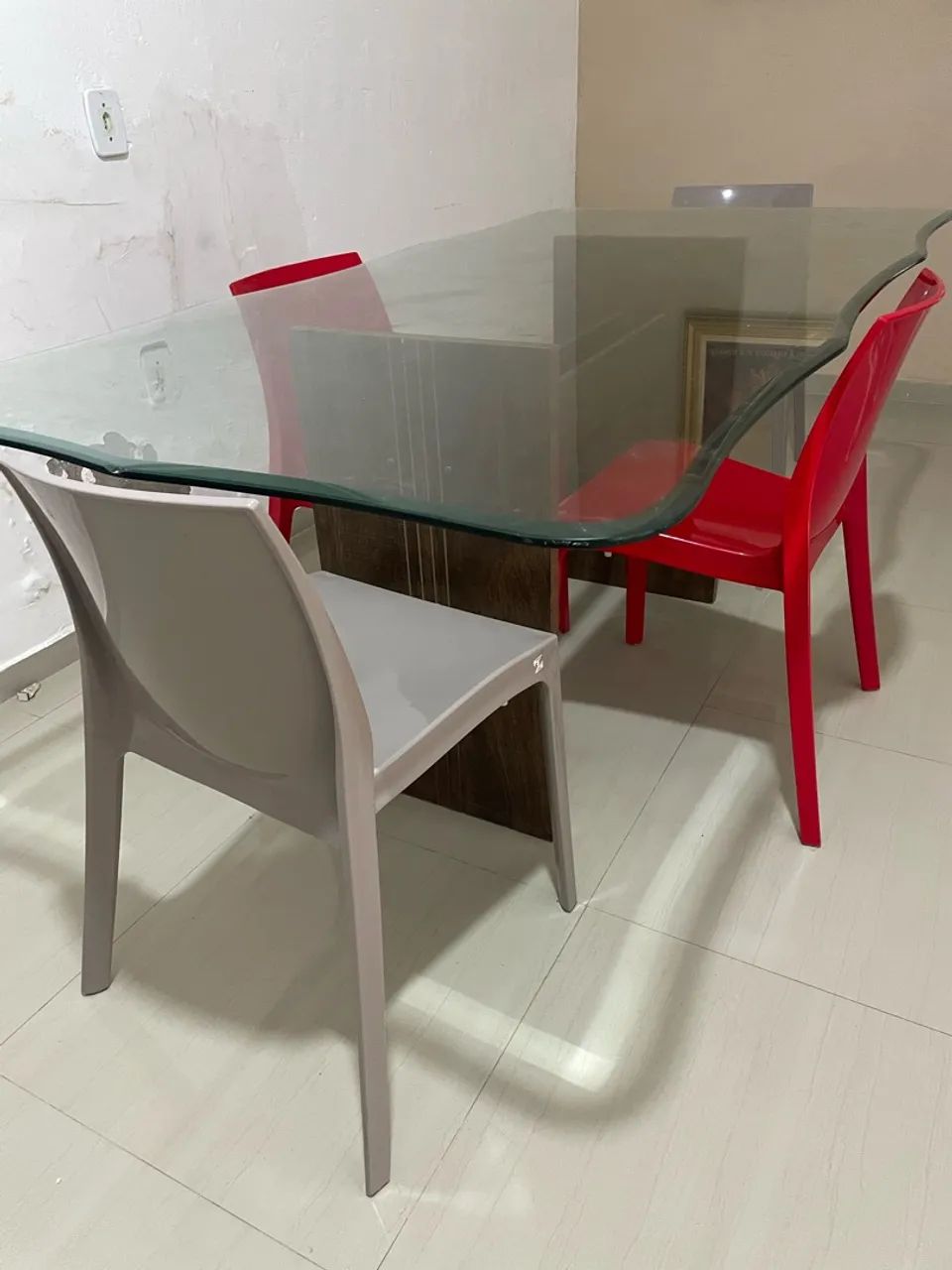 Tampo de mesa de vidro bisotado - Foto 2
