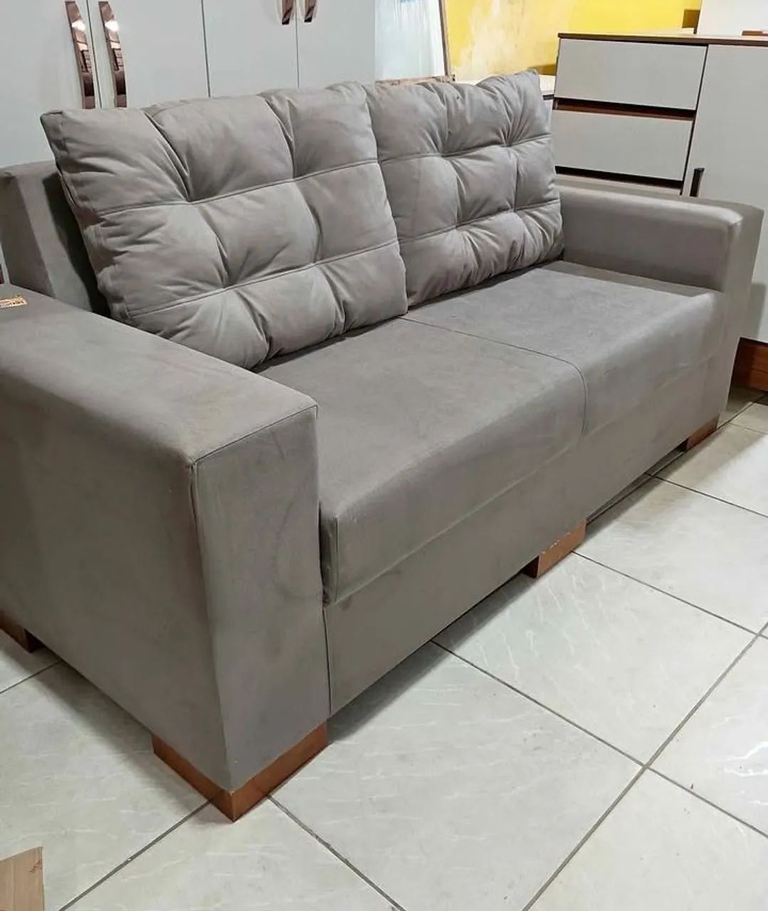 Sofa almofadado 2 metros da fábrica  - Foto 3