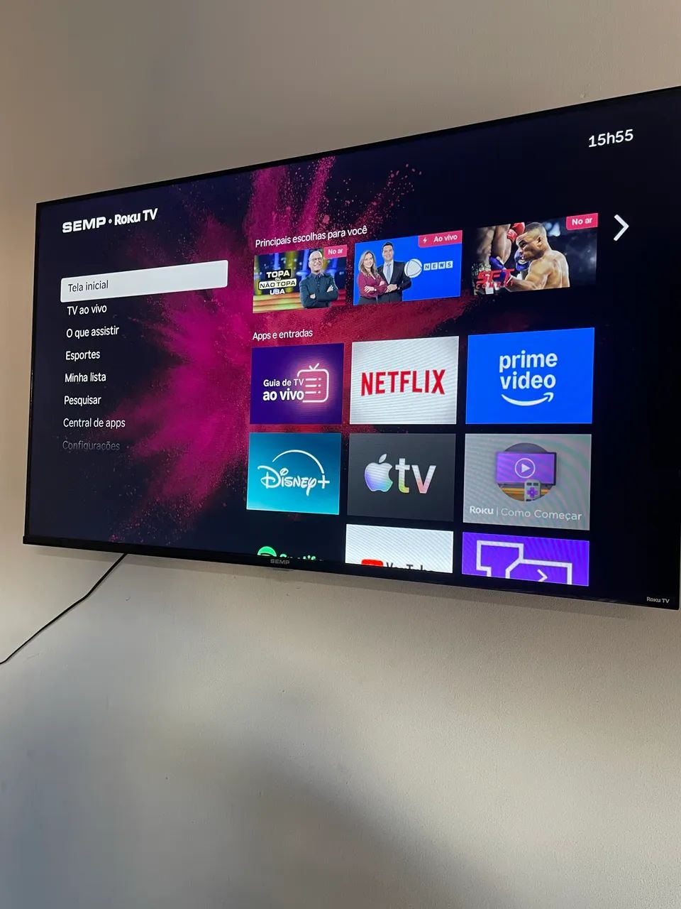 Vende-se TV 43 Polegadas SMART SEMP ROKU, 