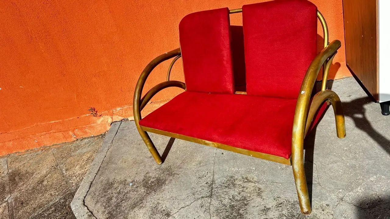 Sofá namoradeira vintage parcelamento em até 12× - Foto 3