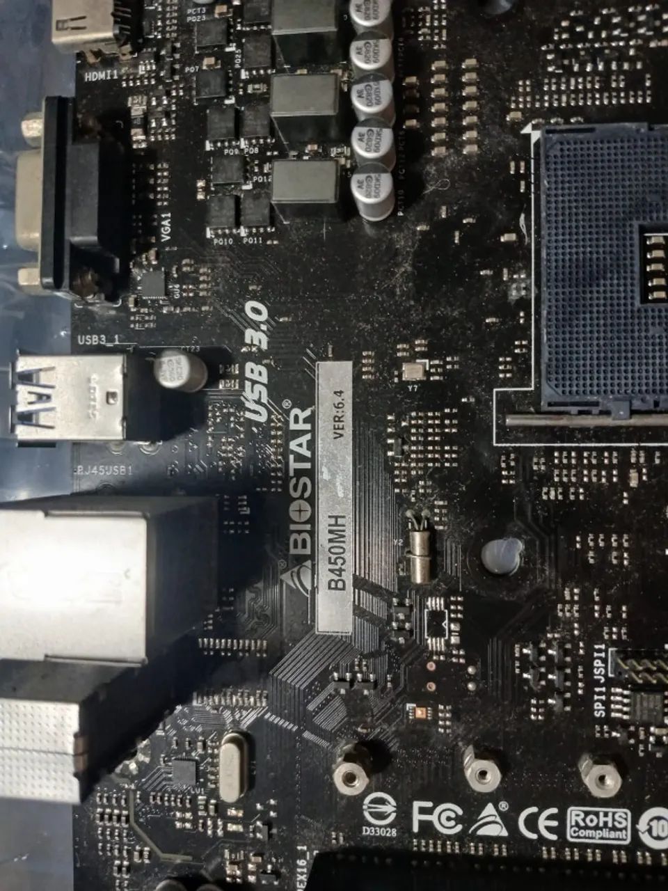 Placa Mãe Biostar B450MH, Chipset B450, AMD AM4, mATX, DDR4 - Foto 2