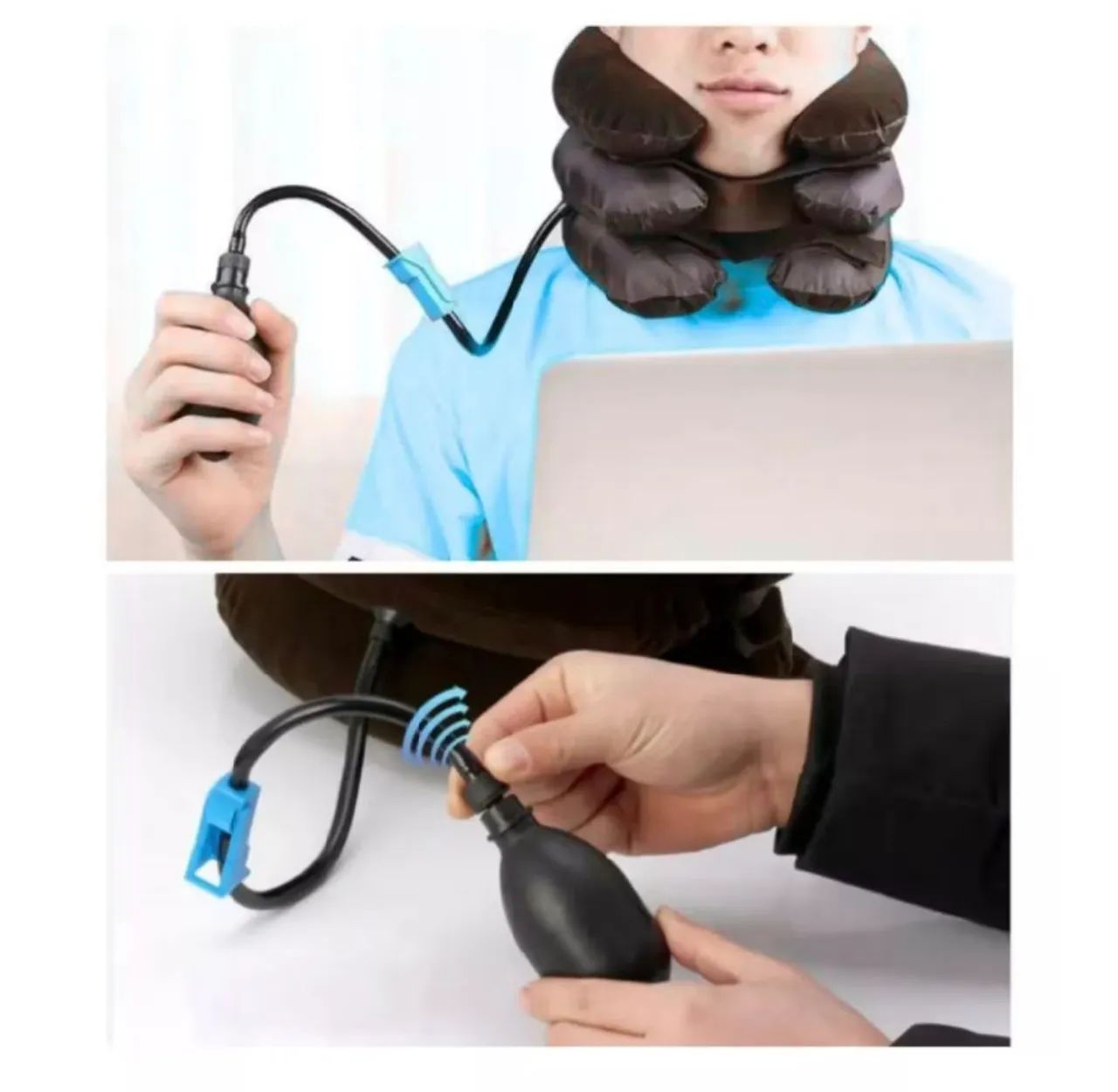 Vendo colar cervical pneumático tração cervical hérnia de disco. - Foto 2