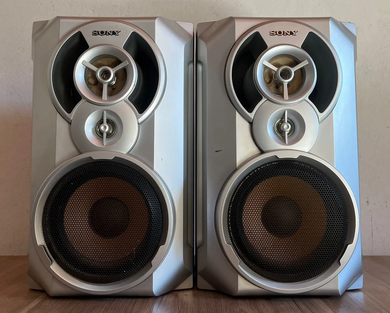 Par Caixas Panasonic Sb-ak48 200 Rms Cada 3Vias Leia Descrição
