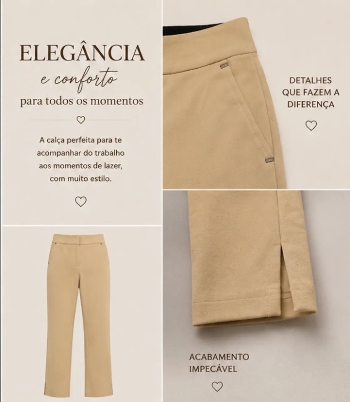 Calça Bege Cortelle - Foto 3