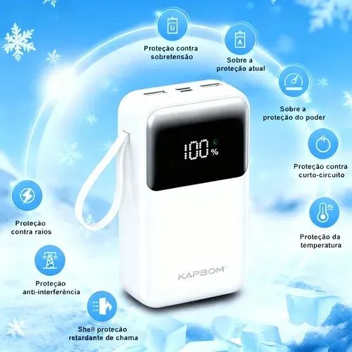Power Bank 10.000mAh - De Alta Qualidade - Foto 3