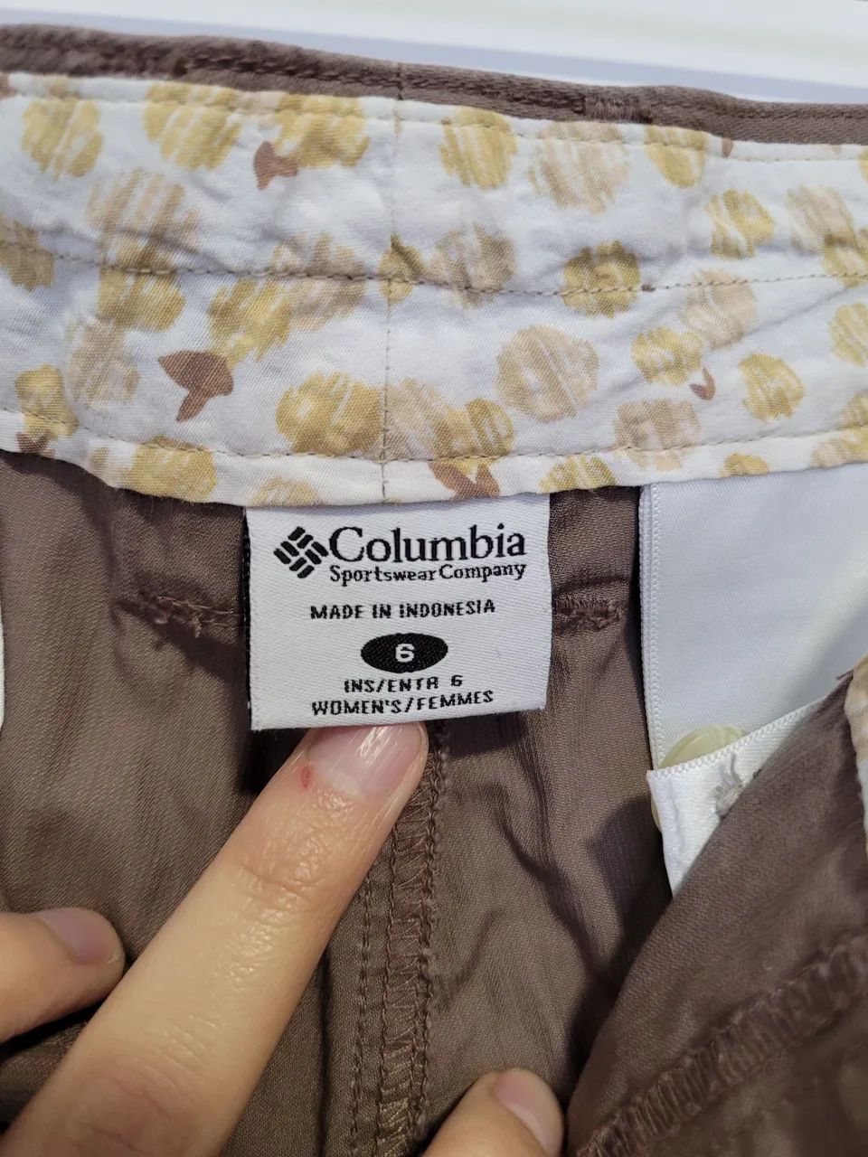 short columbia feminino marrom 38 - Foto 3