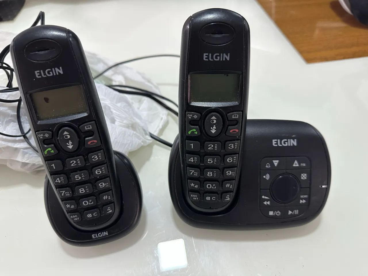 Kit 2 telefone Elgin - base e extensão  - Foto 2