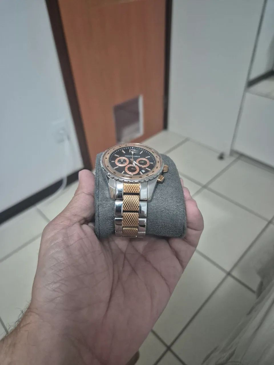 Relógio Monte Carlo Cronógrafo 43 mm - Foto 4