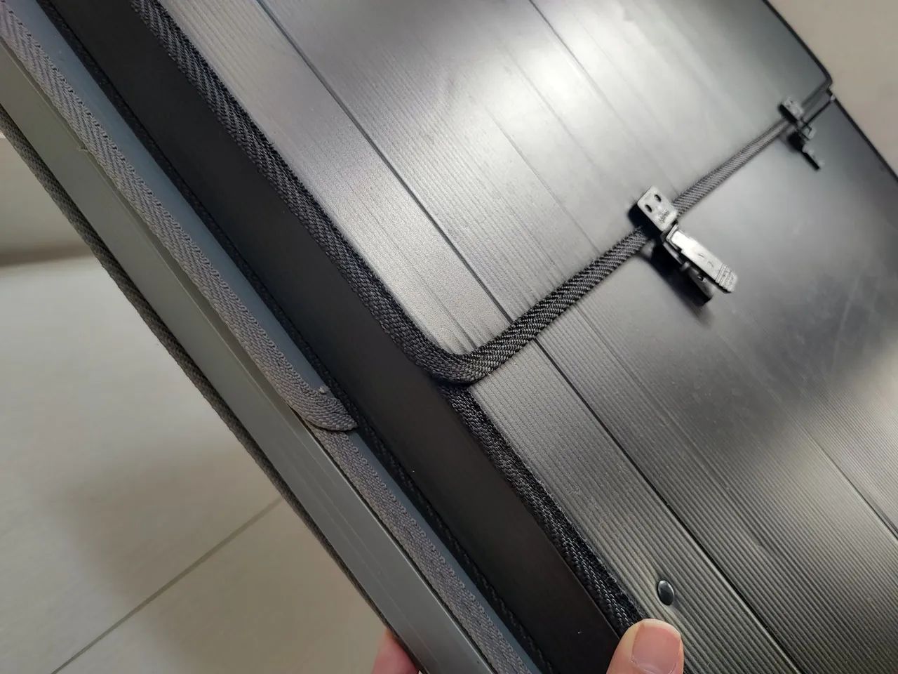 Pasta, maleta plástica A2 com fecho - duas unidades - Foto 3