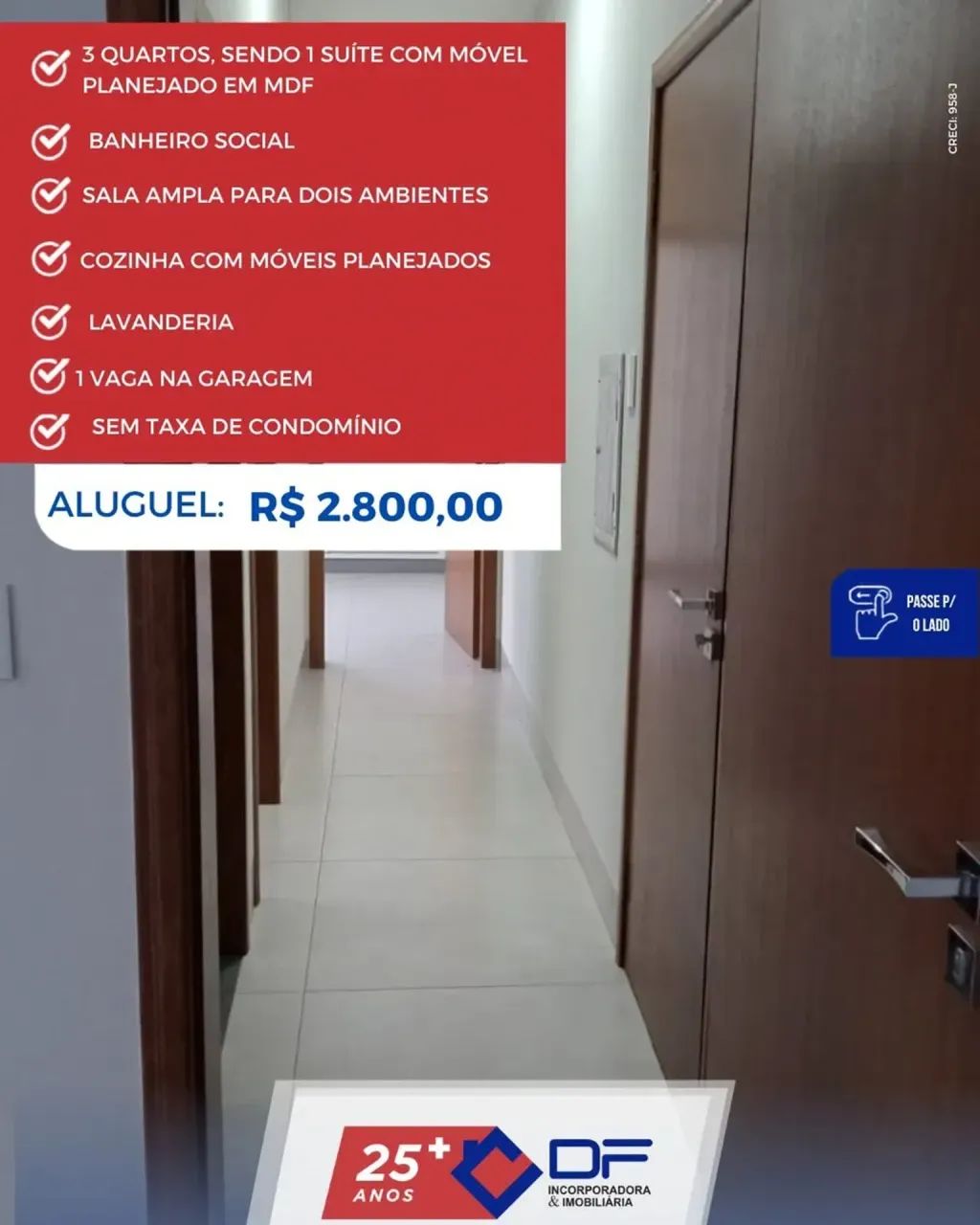 Apto  aluguel 105m2 com 3 quartos  Isento de condomínio - Foto 4