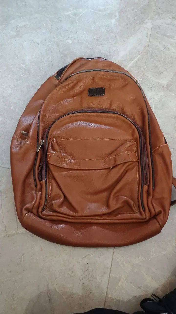 Mochila couro puro Argentina 