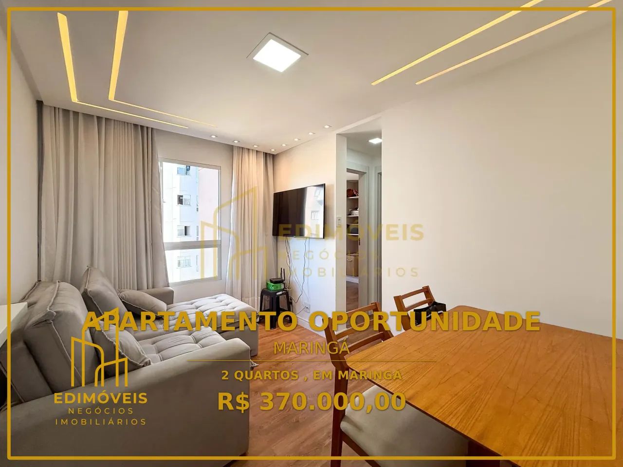 Linda Unidade em Maringá | Apartamento 2 Quartos Pronto para Morar