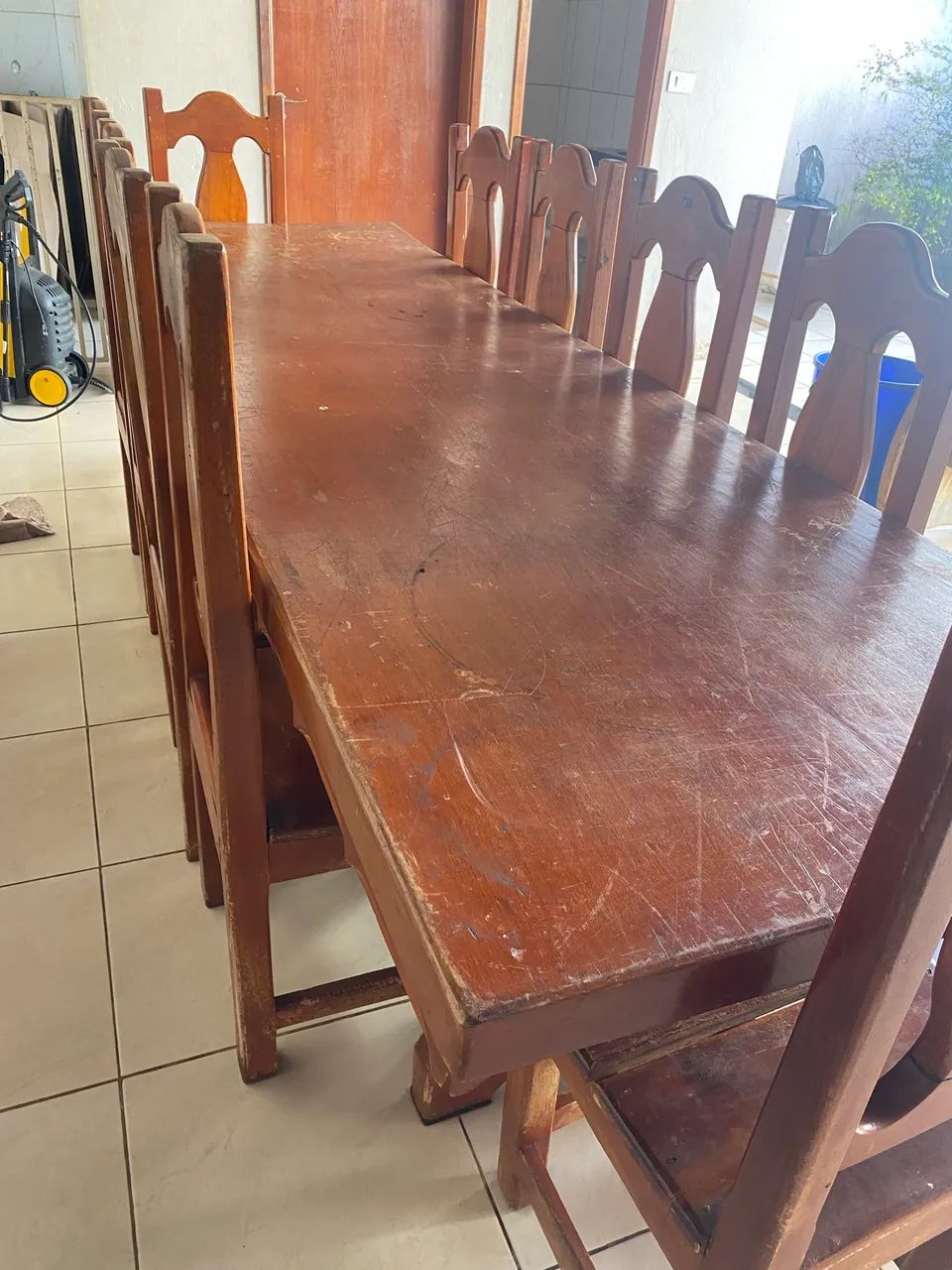 Jogo de mesa de madeira - Foto 3