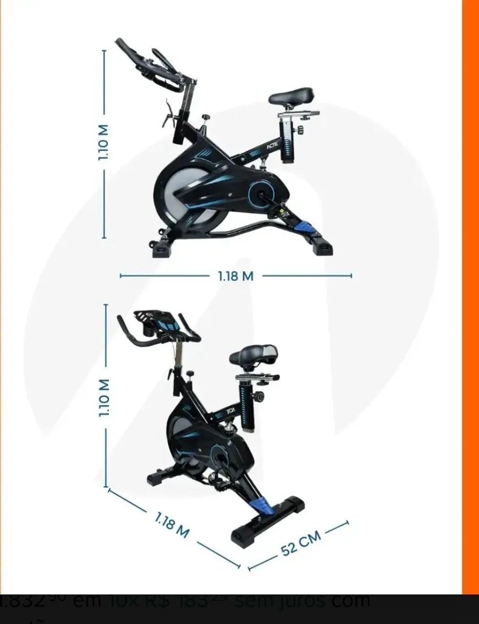 Bicleta ergometrica ACTE - Foto 3