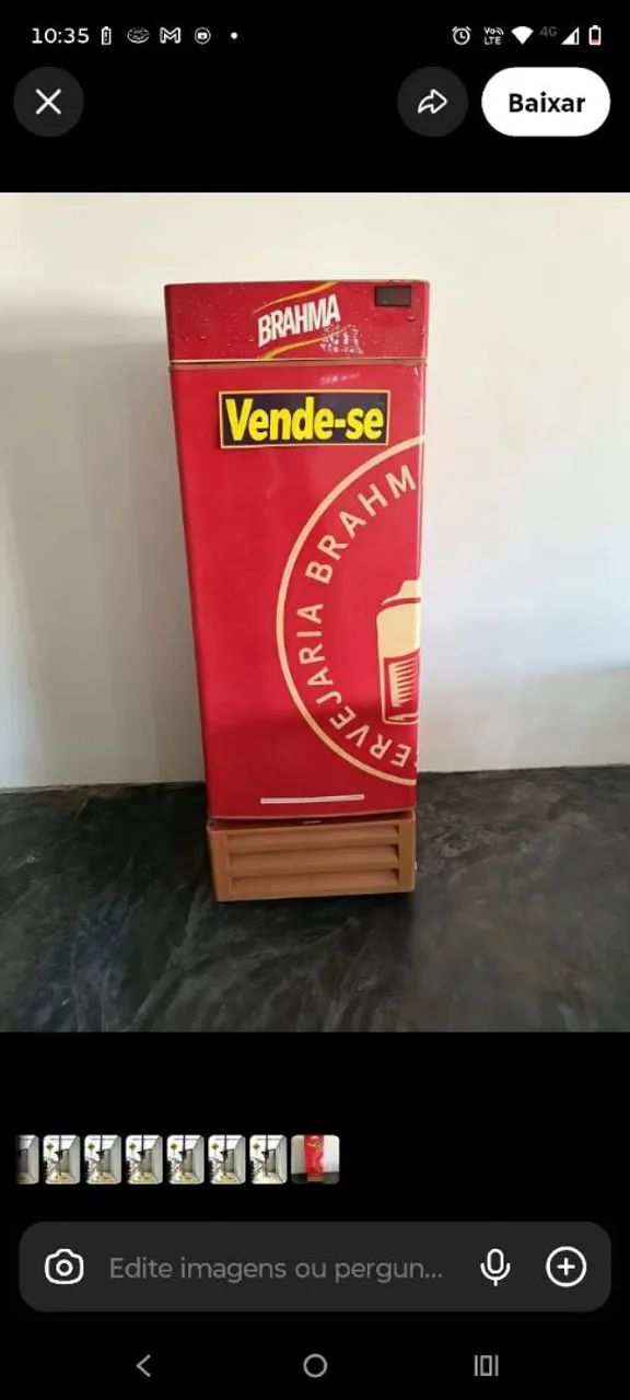 Freezer bem conservado 