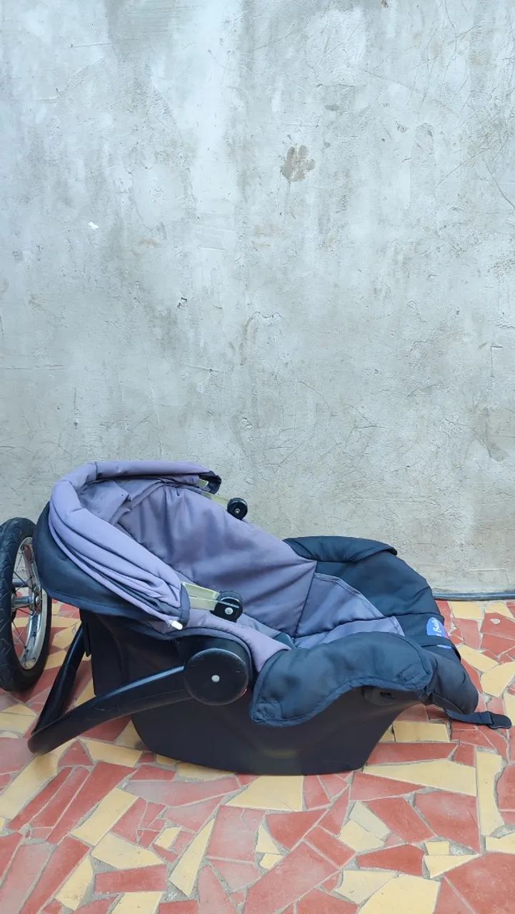 Conjunto completo de carrinho de bebê + bebê conforto  - Foto 3