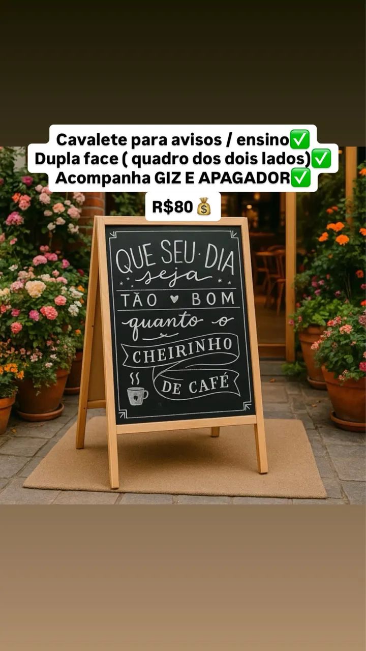 CAVALETE AVISO VENDO OU TROCO