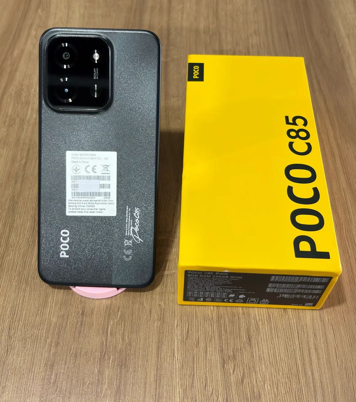 Celular Smartphone Xiaomi Poco C85 256/8G Black - Foto 3