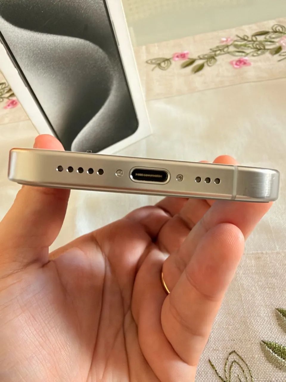 IPHONE 15 PRO 128GB BRANCO - Foto 4