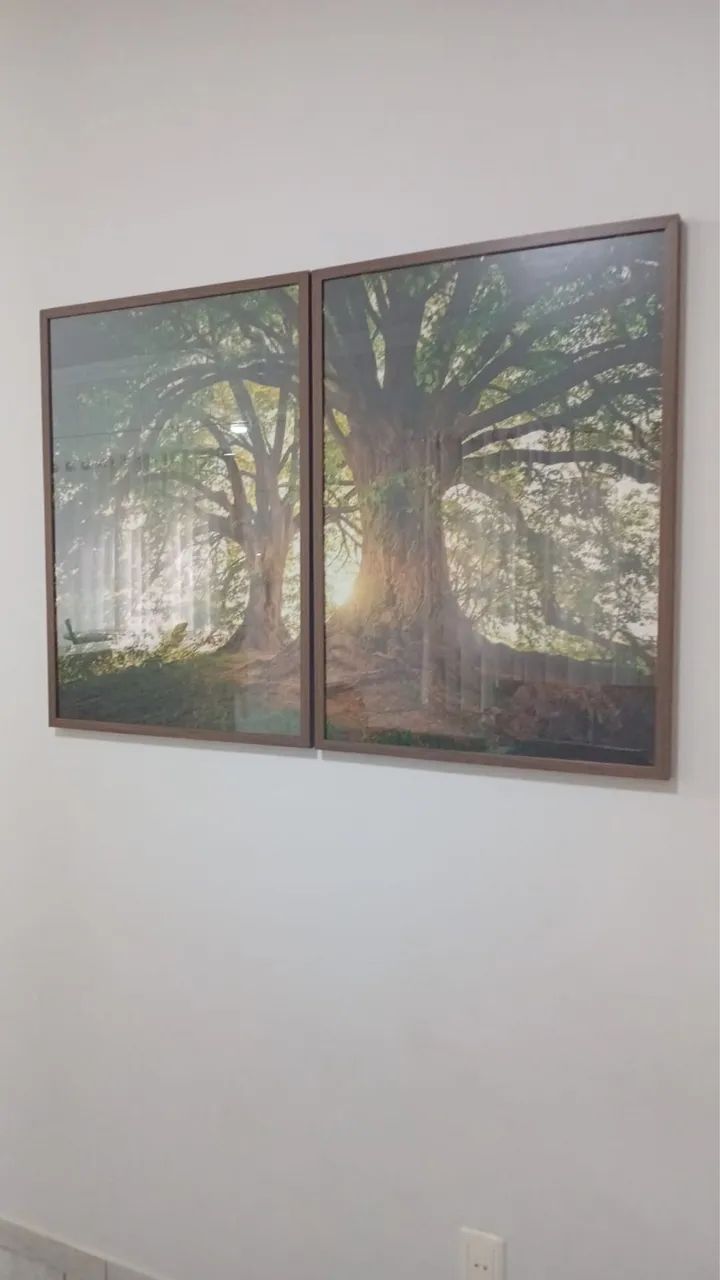 ? Conjunto de Quadros Decorativos - Moldura em Madeira ? - Foto 2