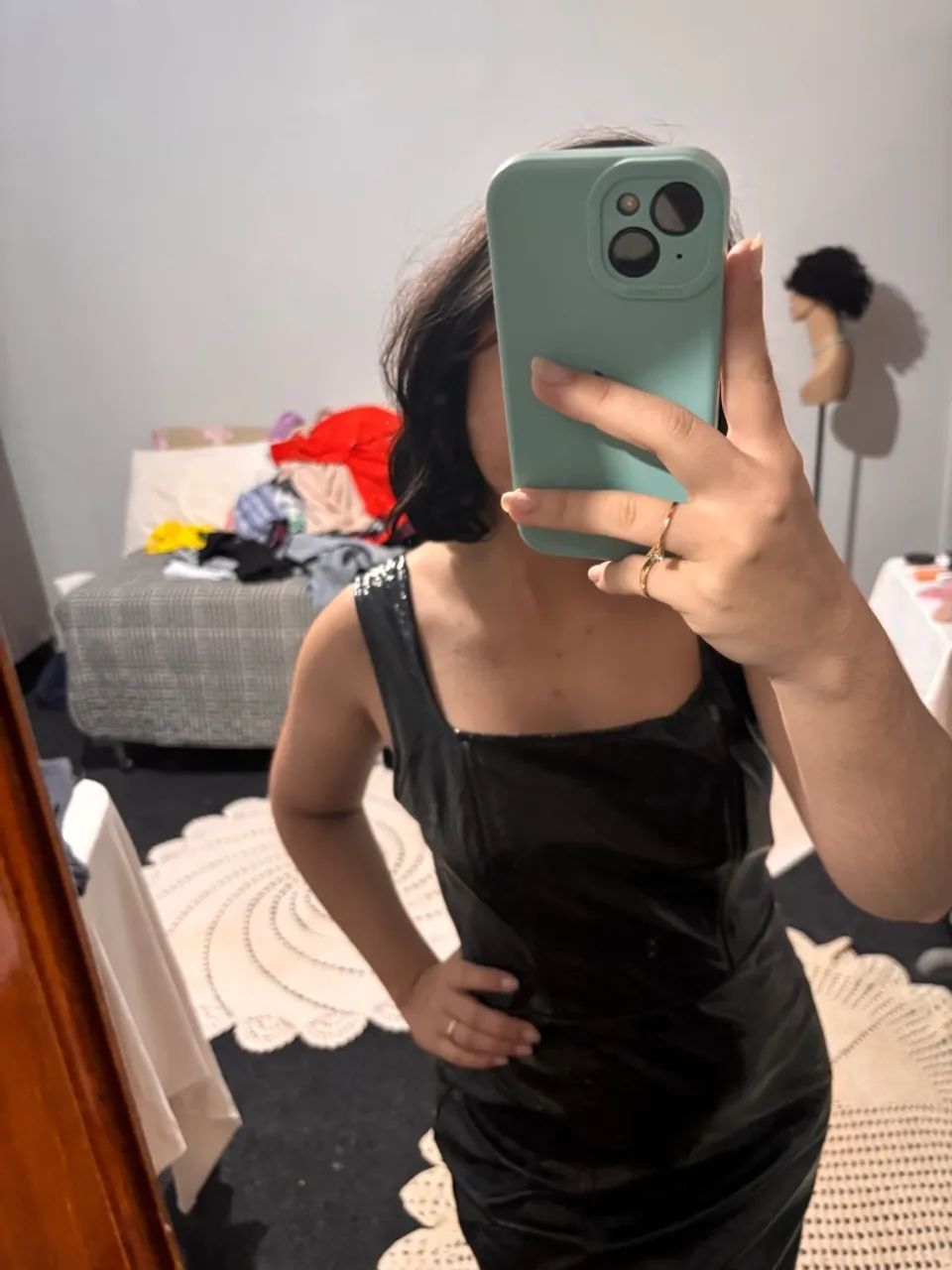 Vestido de couro - Foto 3