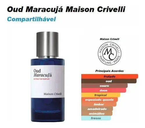 Perfume Maison Crivelli Oud Maracujá Extrait 50ml - Foto 2
