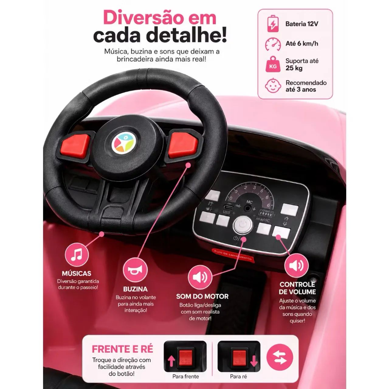 Carro elétrico infantil  - Foto 2