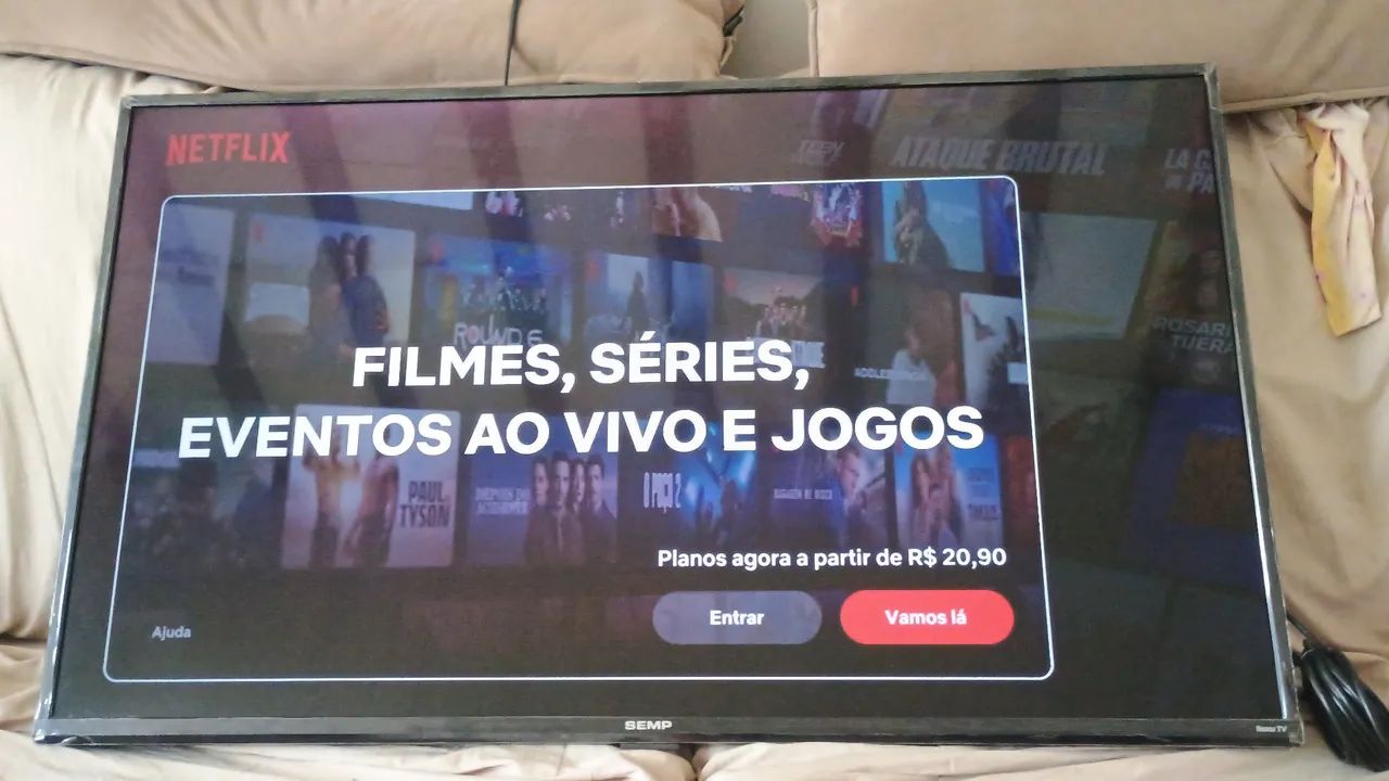 Tv Semp 43 polegadas smart roku tv com caixa  - Foto 5