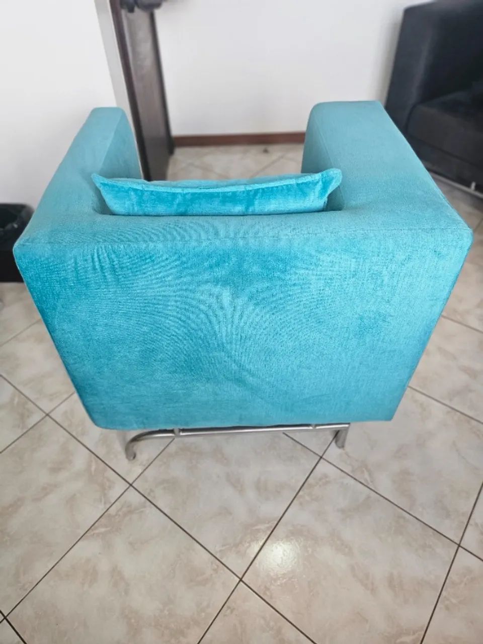 Poltrona Verde Tok&Stok Reformada  - Foto 4