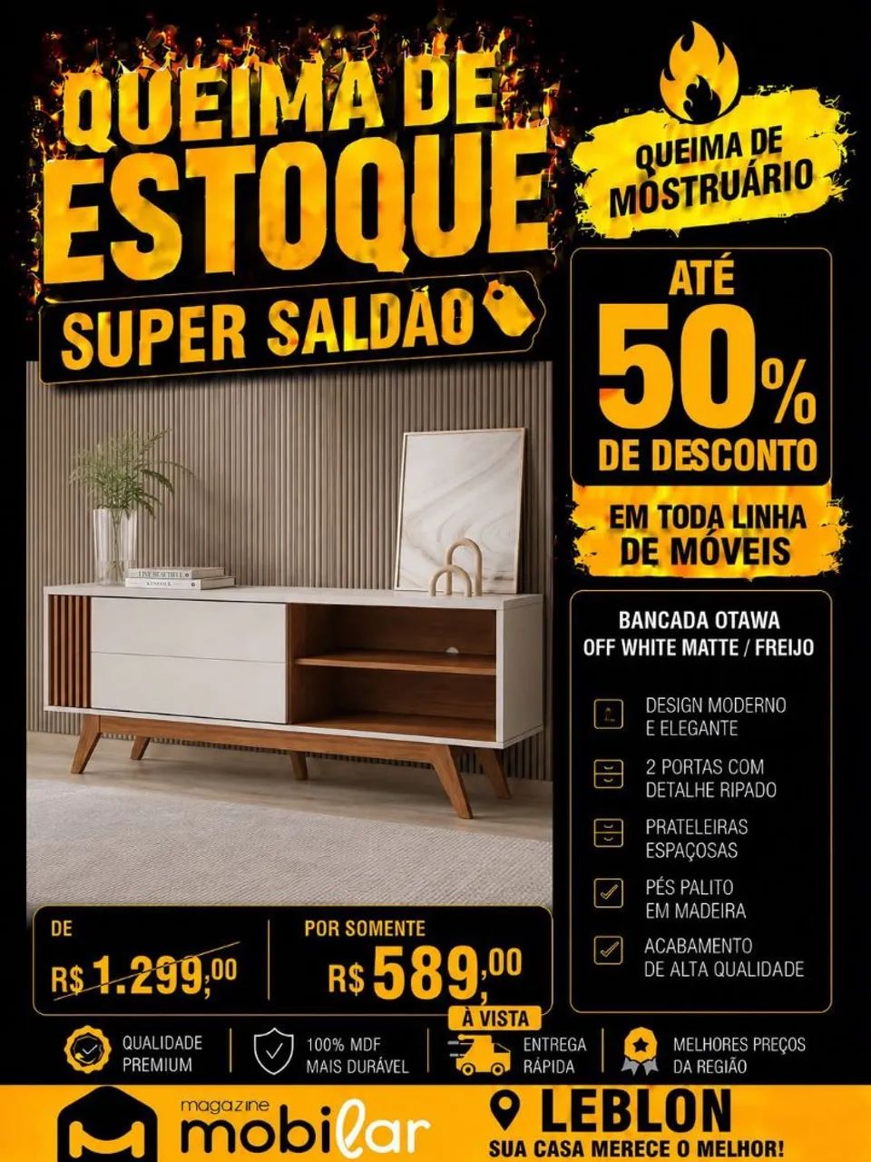 Móveis na promoção queima de estoque mobilar ? - Foto 4