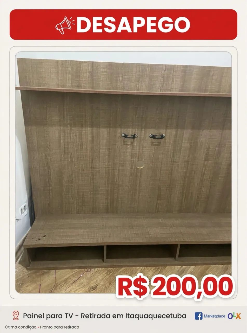 DESAPEGO - PAINEL PARA TV - R$ 200,00  - Foto 3