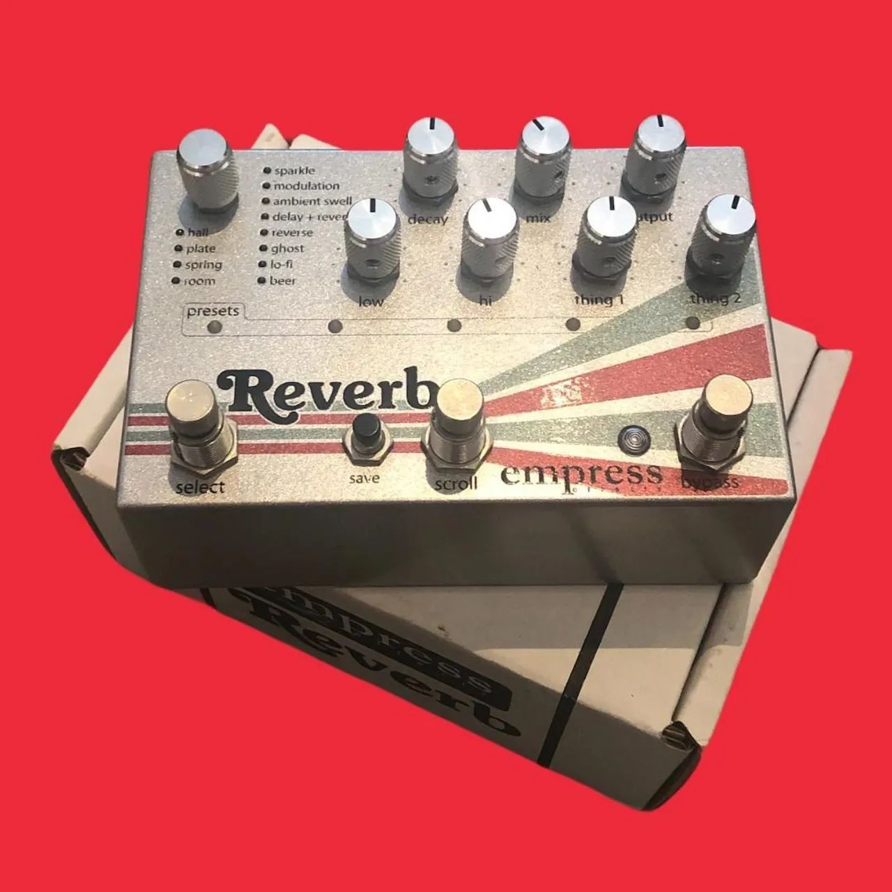 Pedal Empress Reverb. 