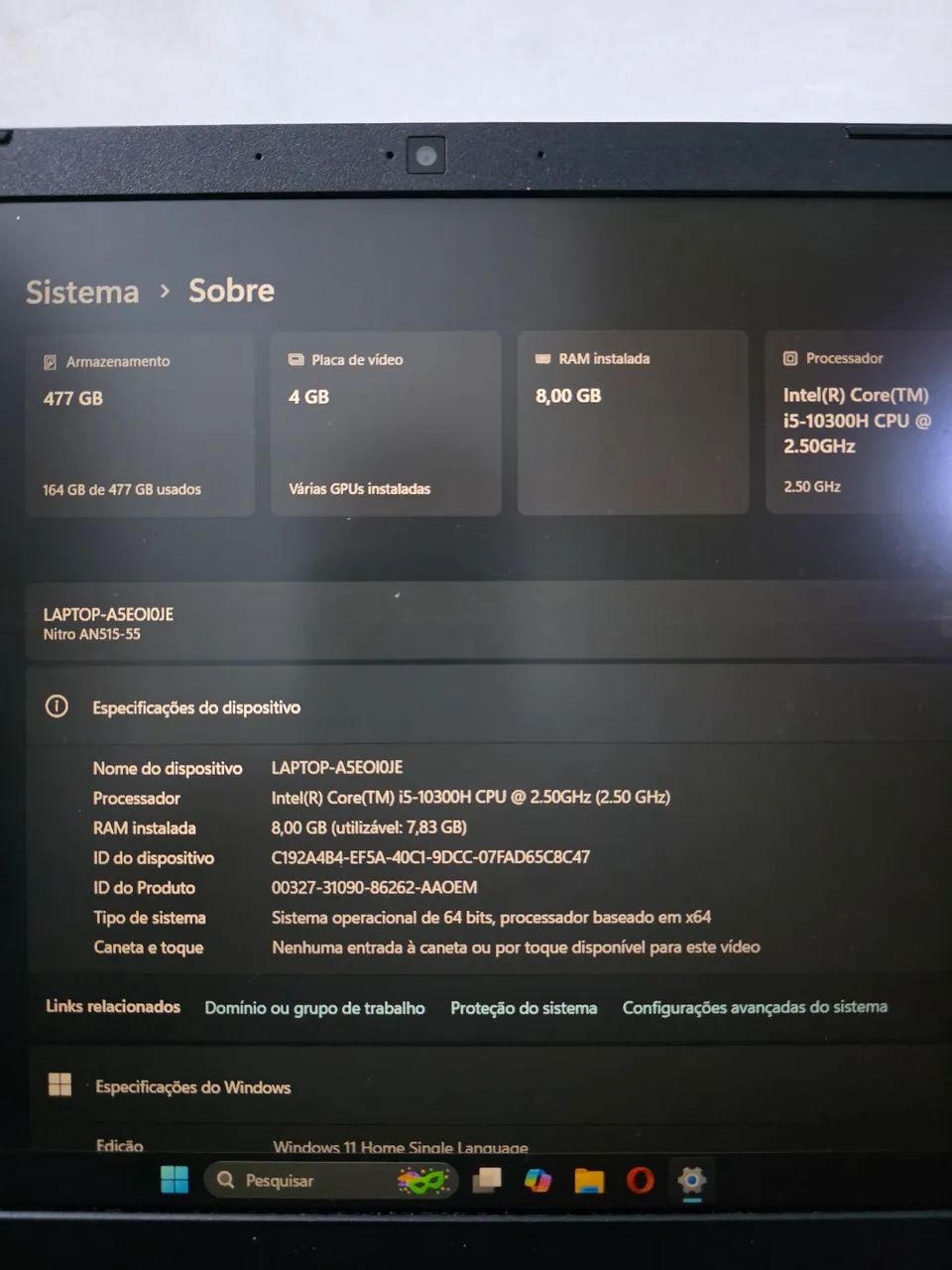 Notebook Acer Nitro 5 - Foto 3