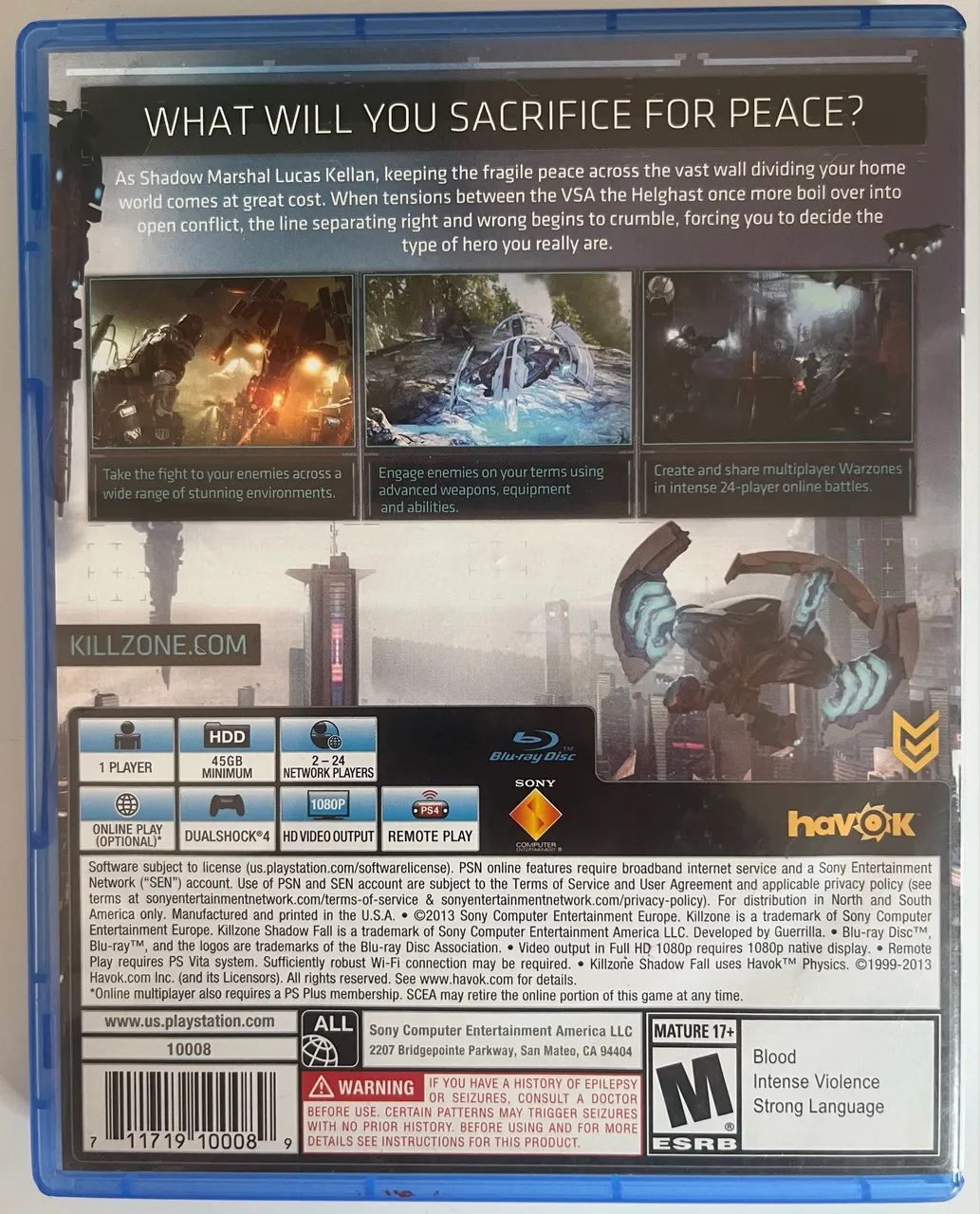 JOGO KILL ZONE SHADOW FALL - PS4 - Foto 2