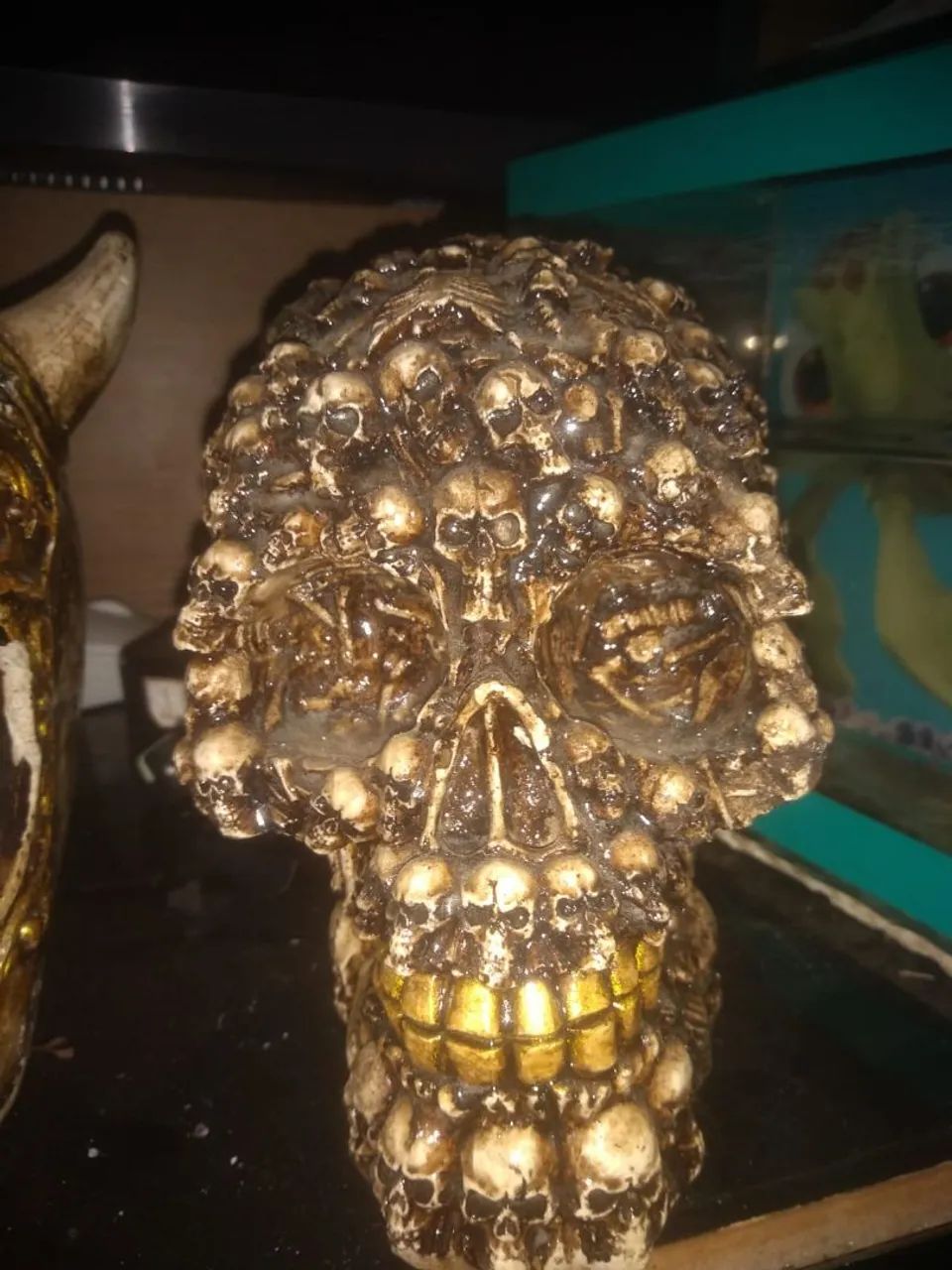 Réplicas de crânio medieval para decoração - Foto 4