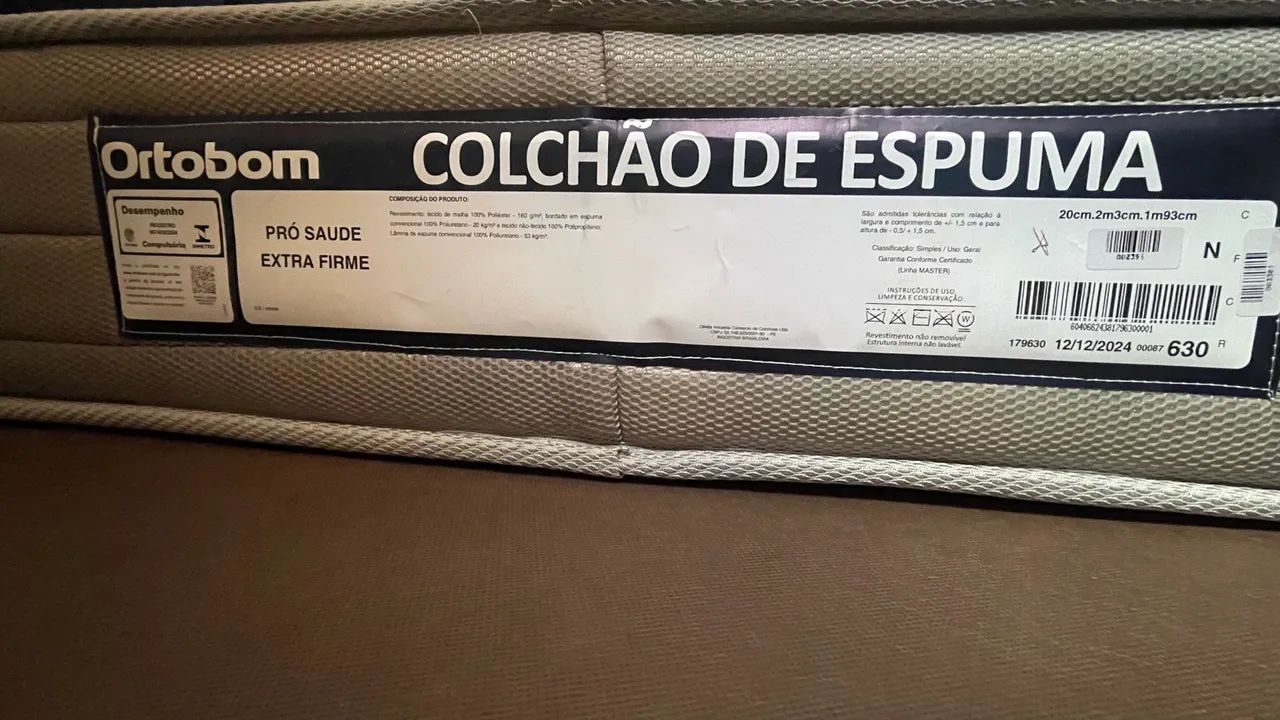 Cama King Size Ortobom Box+Colchão+Cabeceira - Foto 4