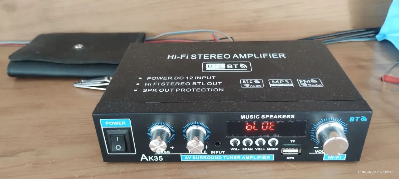 Amplificador bluetooth e caixa de som Panasonic de 800w - Foto 2