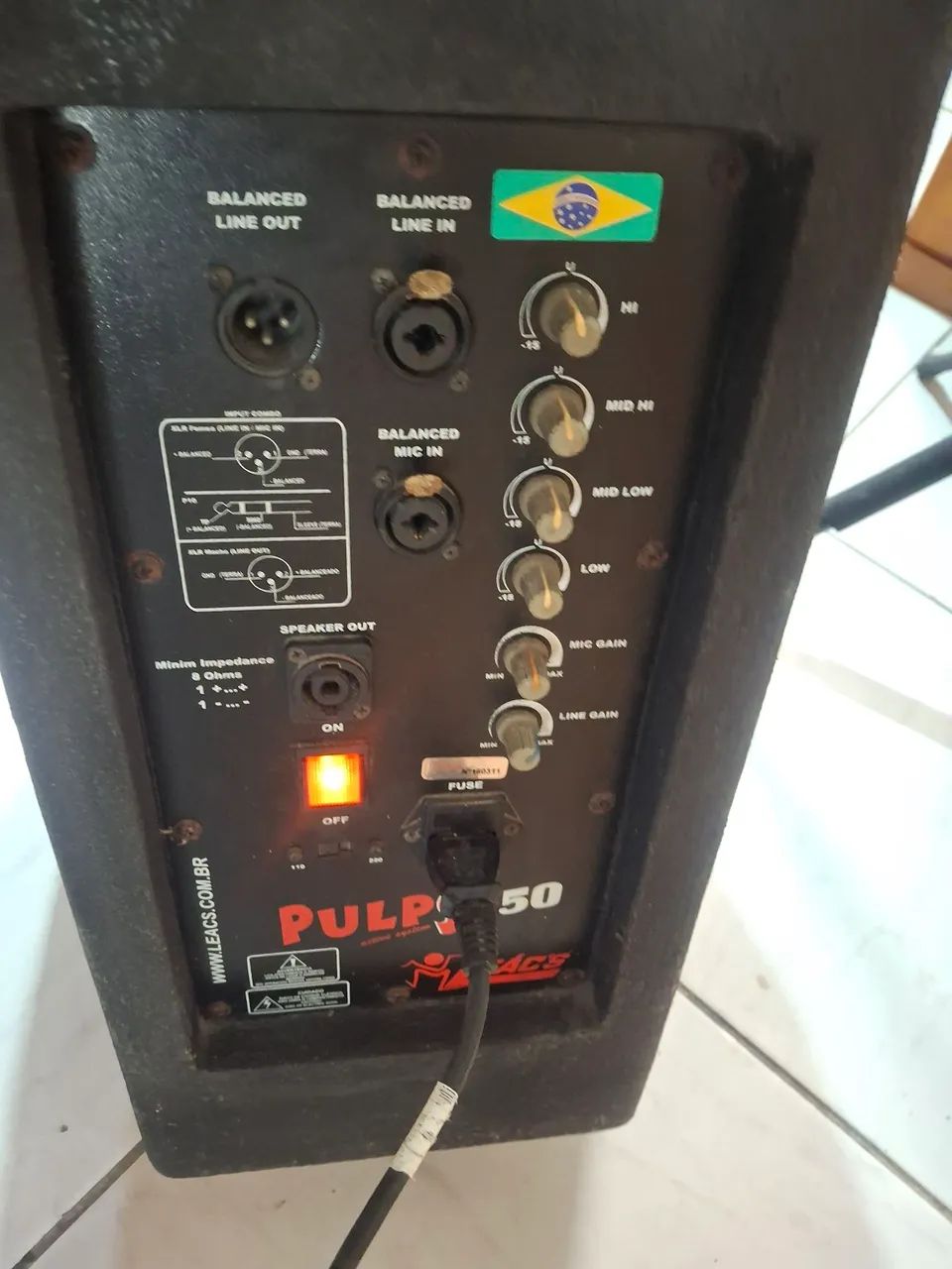 Cubo para voz e violão da Leacs 550 - Foto 3