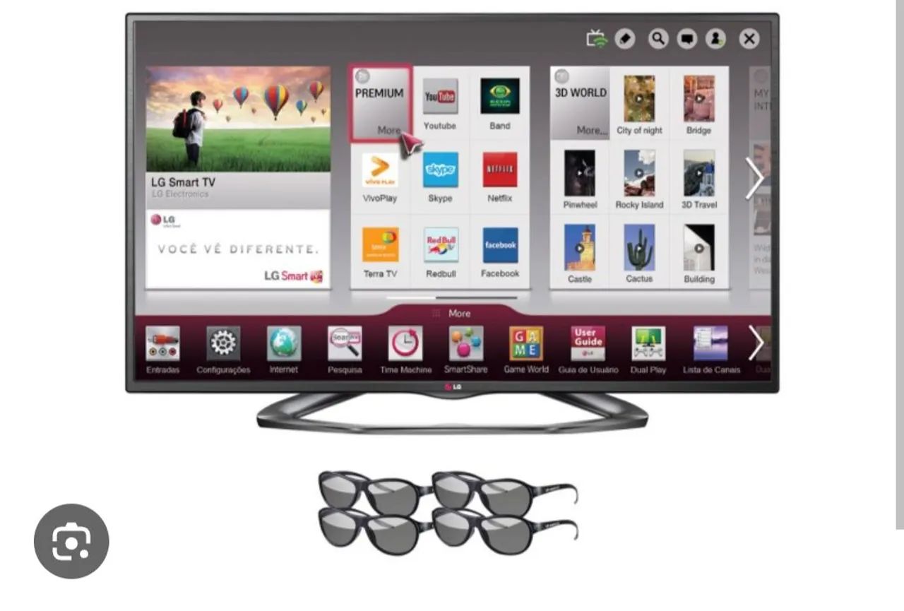 led tv lg 47 polegadas la6200 3d full hd - Foto 2