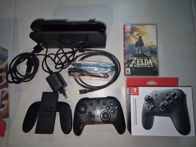 Nintendo switch 2 com controle pro e 1 jogo