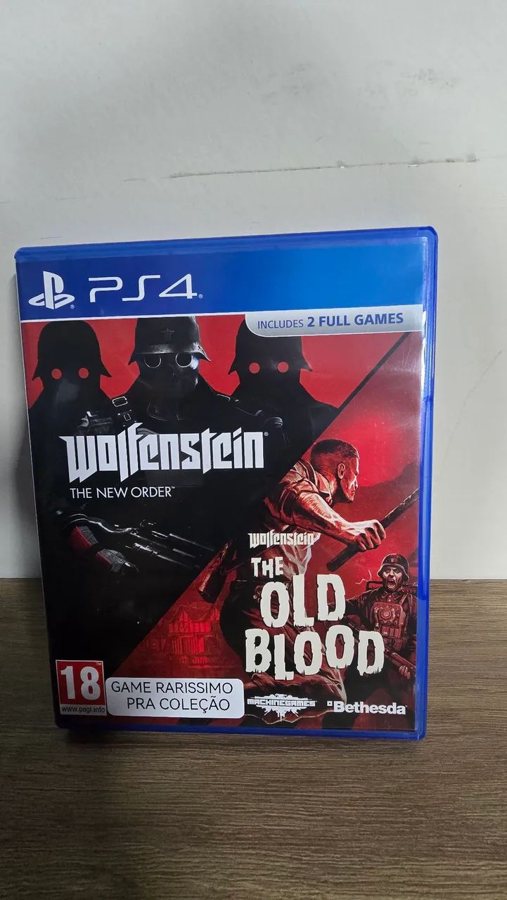 WOLFEINSTEIN THE NEW ORDER E OLD BLOOD PACK - PS4 GAME RARO