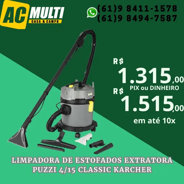 EXTRATORA Limpadora de estofados extratora Puzzi 4/15 Classic karcher
