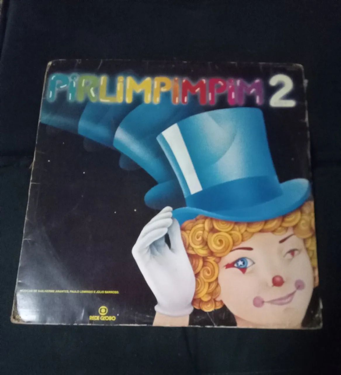 LP disco vinil com autógrafo de Guilherme Arantes Pirlimpimpim 2