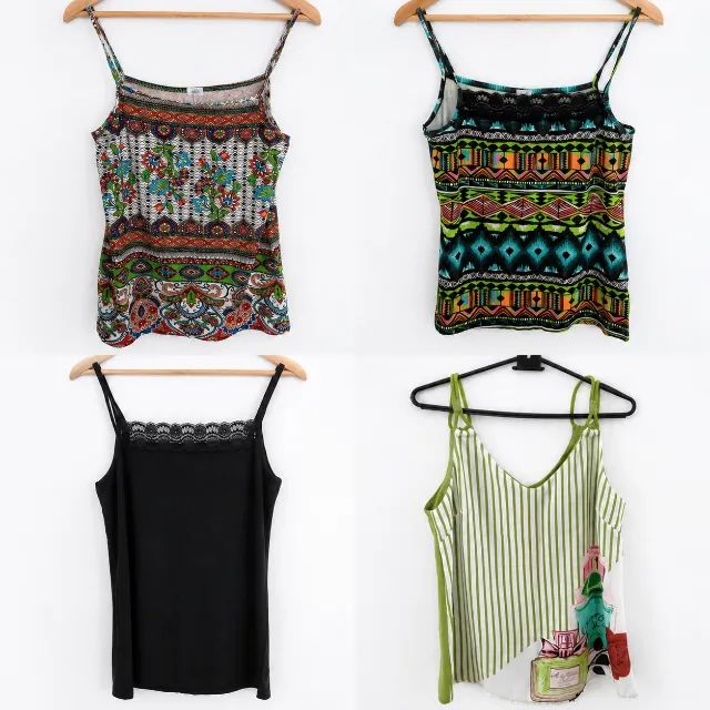 Kit 4 Blusas Regata Femininas - Novas - Foto 2