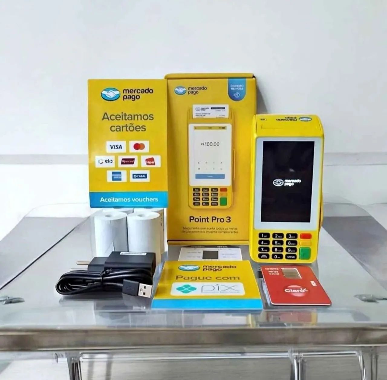Máquina de cartão do mercado pago 