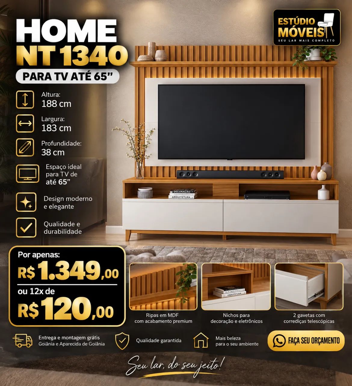 Home para Tv - Foto 2