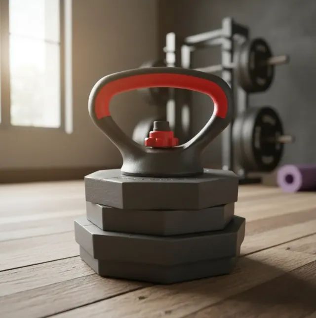 Kettlebel Ajustável + 10kg Anilhas - Foto 2